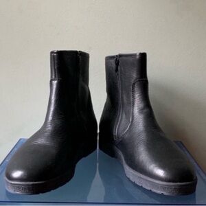 Leather Fur Lined Winter Boots